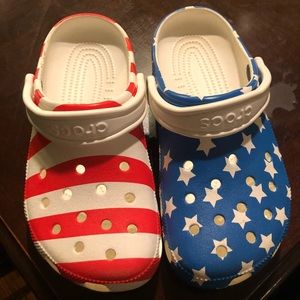 American Flag Crocs